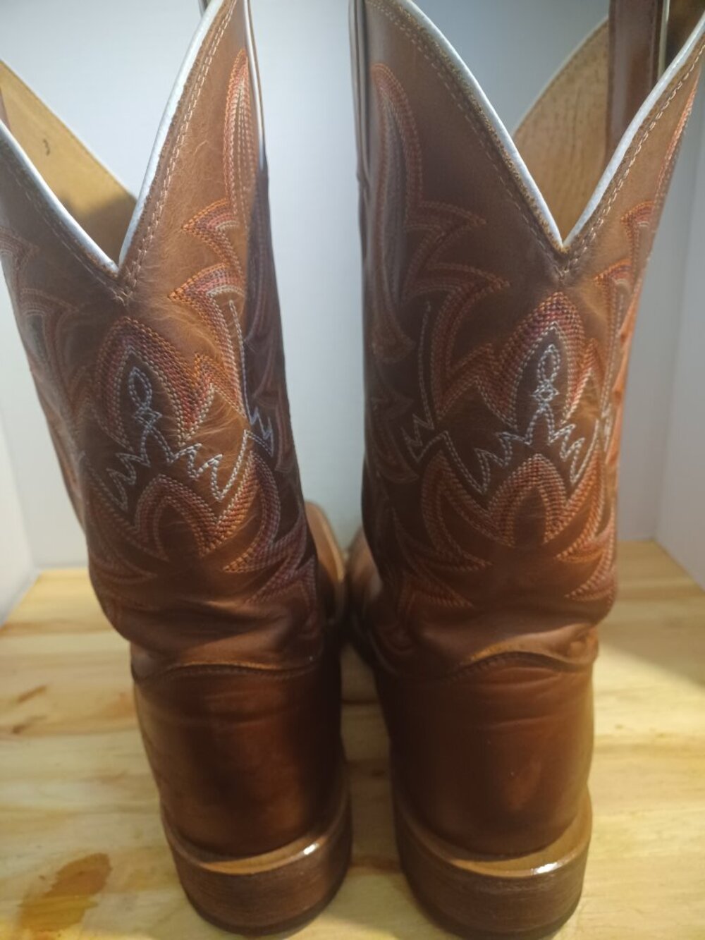 Vintage Justin Western Boots Men size 10 1/2 - Picture 15 of 16